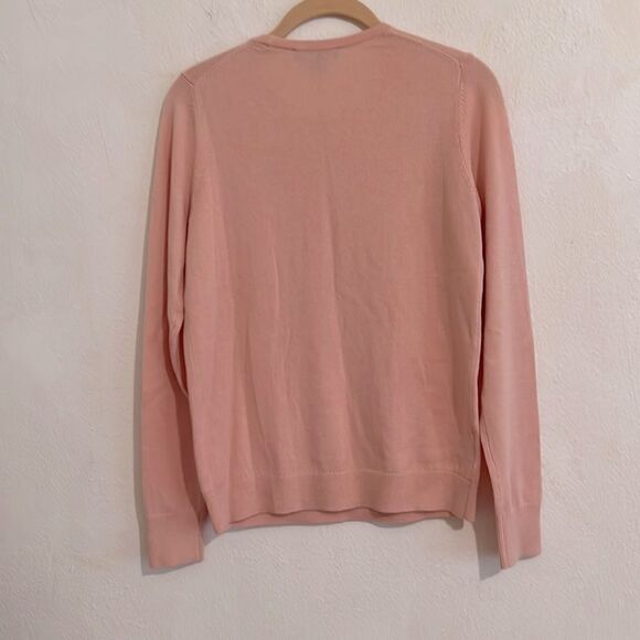 Ann Taylor Pink Wool Blend Long Sleeve Crystal Embellished Sweater Size S - Picture 5 of 5